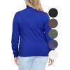 imageSTRETCH IS COMFORT Womens Plus Size Relaxed and Regular Turtleneck  XL  7XRoyal Blue