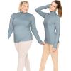 imageSTRETCH IS COMFORT Womens Plus Size Relaxed and Regular Turtleneck  XL  7XSteel Gray