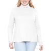 imageSTRETCH IS COMFORT Womens Plus Size Relaxed and Regular Turtleneck  XL  7XWhite