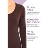 imageSTRETCH IS COMFORT Womens and Plus Oh So Soft Long Sleeve Scoop Neck TopBeige