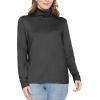 imageSTRETCH IS COMFORT Womens and Plus Relaxed and Regular Turtleneck  XS 7XBlack