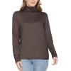 imageSTRETCH IS COMFORT Womens and Plus Relaxed and Regular Turtleneck  XS 7XBrown