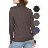 imageSTRETCH IS COMFORT Womens and Plus Relaxed and Regular Turtleneck  XS 7XBrown
