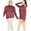 imageSTRETCH IS COMFORT Womens and Plus Relaxed and Regular Turtleneck  XS 7XBurgundy