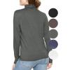 imageSTRETCH IS COMFORT Womens and Plus Relaxed and Regular Turtleneck  XS 7XCharcoal Gray