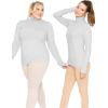 imageSTRETCH IS COMFORT Womens and Plus Relaxed and Regular Turtleneck  XS 7XHeather Gray