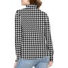 imageSTRETCH IS COMFORT Womens and Plus Relaxed and Regular Turtleneck  XS 7XHoundstooth