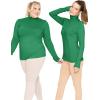 imageSTRETCH IS COMFORT Womens and Plus Relaxed and Regular Turtleneck  XS 7XKelly Green