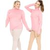 imageSTRETCH IS COMFORT Womens and Plus Relaxed and Regular Turtleneck  XS 7XLight Pink