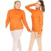 imageSTRETCH IS COMFORT Womens and Plus Relaxed and Regular Turtleneck  XS 7XOrange
