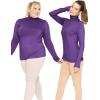 imageSTRETCH IS COMFORT Womens and Plus Relaxed and Regular Turtleneck  XS 7XPurple