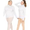 imageSTRETCH IS COMFORT Womens and Plus Relaxed and Regular Turtleneck  XS 7XWhite