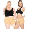 imageSTRETCH IS COMFORT Womens and Plus Size Nylon Booty Shorts  S3XBeige