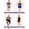 imageSTRETCH IS COMFORT Womens and Plus Size Nylon Booty Shorts  S3XBeige