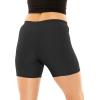 imageSTRETCH IS COMFORT Womens and Plus Size Nylon Booty Shorts  S3XBlack