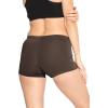 imageSTRETCH IS COMFORT Womens and Plus Size Nylon Booty Shorts  S3XBrown