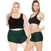 imageSTRETCH IS COMFORT Womens and Plus Size Nylon Booty Shorts  S3XHunter Green
