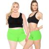 imageSTRETCH IS COMFORT Womens and Plus Size Nylon Booty Shorts  S3XLime Green