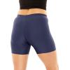 imageSTRETCH IS COMFORT Womens and Plus Size Nylon Booty Shorts  S3XNavy Blue