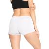 imageSTRETCH IS COMFORT Womens and Plus Size Nylon Booty Shorts  S3XWhite