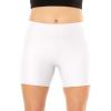 imageSTRETCH IS COMFORT Womens and Plus Size Nylon Booty Shorts  S3XWhite