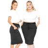 imageWomens Oh So Soft Jogger Skirt with Pockets  Small3XBlack