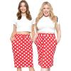 imageWomens Oh So Soft Jogger Skirt with Pockets  Small3XRed White Polkadot