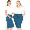 imageWomens Oh So Soft Jogger Skirt with Pockets  Small3XTeal