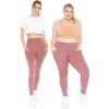 imageWomens Oh So Soft Luxe Cargo Leggings with Side PocketDark Mauve