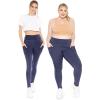imageWomens Oh So Soft Luxe Cargo Leggings with Side PocketNavy Blue