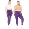 imageWomens Oh So Soft Luxe Cargo Leggings with Side PocketPurple