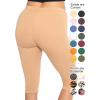 imageWomens Oh So Soft Plus Size Full and Knee Length Leggings  Small to 7XBeige
