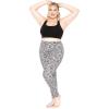 imageWomens Oh So Soft Plus Size Full and Knee Length Leggings  Small to 7XBlack Spacedye
