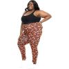 imageWomens Oh So Soft Plus Size Full and Knee Length Leggings  Small to 7XBrown Brushstroke