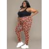 imageWomens Oh So Soft Plus Size Full and Knee Length Leggings  Small to 7XBrown Brushstroke