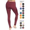 imageWomens Oh So Soft Plus Size Full and Knee Length Leggings  Small to 7XBurgundy