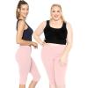 imageWomens Oh So Soft Plus Size Full and Knee Length Leggings  Small to 7XLight Pink