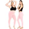 imageWomens Oh So Soft Plus Size Full and Knee Length Leggings  Small to 7XLight Pink