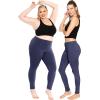 imageWomens Oh So Soft Plus Size Full and Knee Length Leggings  Small to 7XNavy Blue
