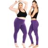 imageWomens Oh So Soft Plus Size Full and Knee Length Leggings  Small to 7XPurple