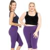 imageWomens Oh So Soft Plus Size Full and Knee Length Leggings  Small to 7XPurple