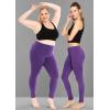 imageWomens Oh So Soft Plus Size Full and Knee Length Leggings  Small to 7XPurple