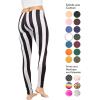 imageWomens Oh So Soft Plus Size Full and Knee Length Leggings  Small to 7XVertical Black and White Stripes