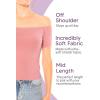 imageWomens and Plus Oh So Soft Off Shoulder MidLength TopMauve