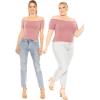 imageWomens and Plus Oh So Soft Off Shoulder MidLength TopMauve