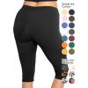 imageWomens and Plus Size KneeLength and Ankle Length LeggingsBlack