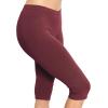 imageWomens and Plus Size KneeLength and Ankle Length LeggingsBurgundy