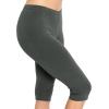 imageWomens and Plus Size KneeLength and Ankle Length LeggingsCharcoal Gray