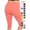 imageWomens and Plus Size KneeLength and Ankle Length LeggingsCoral
