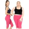 imageWomens and Plus Size KneeLength and Ankle Length LeggingsHot Pink